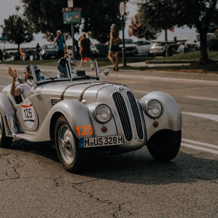Classic car event film showing vintage automobiles and cinematic event coverage